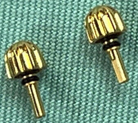 Set of 2 Pcs. Breitling Factory Chronomat Pusher yellow gold tone color 4.06mm