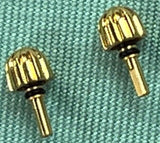 Set of 2 Pcs. Breitling Factory Chronomat Pusher yellow gold tone color 4.06mm