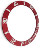 REPLACEMENT BEZEL INSERT RED FOR WATCH 37.5x30.7 MM