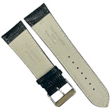Watch Band Genuine Leather Black Alligator Grain Stitched 26mm (A1 Quality)