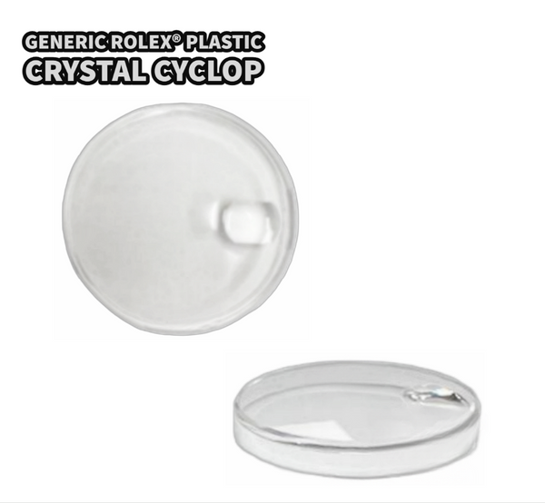 Plastic(Acrylic) Round Watch Crystal FOR ROLEX Cyclop 100 Fit Model 6406