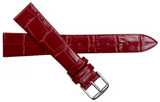 Multi-Color Leather Flat Unstitched Alligator Grain Watch Band Size (20✖18)mm