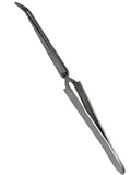 Cross Locking Curved Tweezers with Serrated Tips 6 1/2 Inches