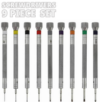 Screwdriver Professional Watchmaker Set 9PCS w/Rotatable Stand , Watchmakers