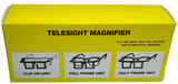 Magnifying Glasses TELESIGHT Magnifier # 44, 2X, 10" DISTANCE' Half Frame