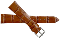Multi-Color Leather Watch Band Size (18✖14)mm Flat Unstitched Alligator Grain