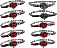 10pcs Set Women's Fashion Steel Band A05 Quartz Multi-Color Watch Bracelet