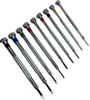 9PCS Set Professional Screwdrivers w/Rotating Stand France Made, Watchmakers