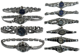 10pcs Set Women's Fashion Steel Band A10 Quartz Multi-Design Watch Bracelet