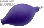 Rubber Purple Dust Blower with Silver Nozzle