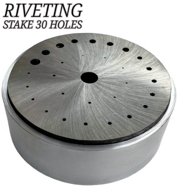 Riveting Stake Large Round 30-Hole Watch Die Jeweler Repair Clock & Watch Tool