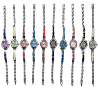 10pcs Set Women's Fashion Steel Band A07 Quartz Multi-Color Watch Bracelet (Copy)