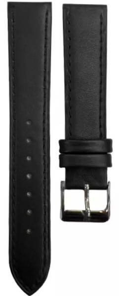 1PC Multi-Color Watch Band Size (20✖18)mm Stitched Plain Leather Strap