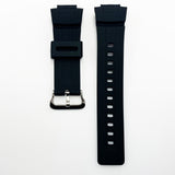16 MM Silicone Watch Band Dark Black Color Quick Release Regular Size G Shock Casio Watch Strap