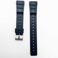 18mm pvc plastic watch band black for casio timex seiko citizen iron man watches