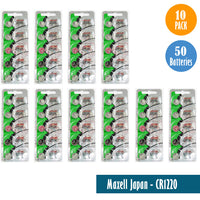 Maxell Japan - CR1220 Watch Batteries Single Pack with 5 Batteries
