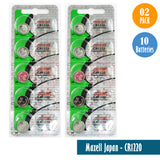Maxell Japan - CR1220 Watch Batteries Single Pack with 5 Batteries
