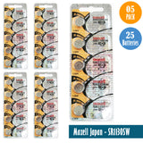 Maxell Japan - SR1130SW (390) Watch Batteries Single Pack, 5 Batteries