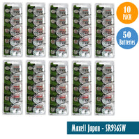Maxell Japan - SR936SW (394) Batteries Single Pack 5 Batteries