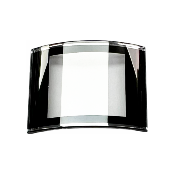 Sapphire Crystals to Fit Rado Double Domed Rectangular Shape Sharp Edges Black Trim with Silver lines (24.8×19.0×3.0×1.0)mm→(Width×Height×Dome Height×Edge Thick) Fit Model 153.0786.3