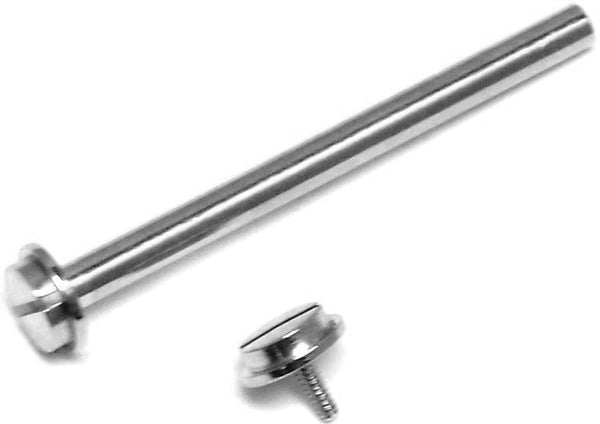 Screw Lugs (Pins) Chromed ,Sizes 20mm,22mm,24mm,26mm Tube Thickness 2mm, Screw Head Diz 5mm - Universal Jewelers & Watch Tools Inc. 