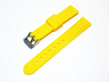 BEST QUALITY,SILICONE WATCH BAND YELLOW  COLOR 18MM, 20MM & 26MM - Universal Jewelers & Watch Tools Inc. 