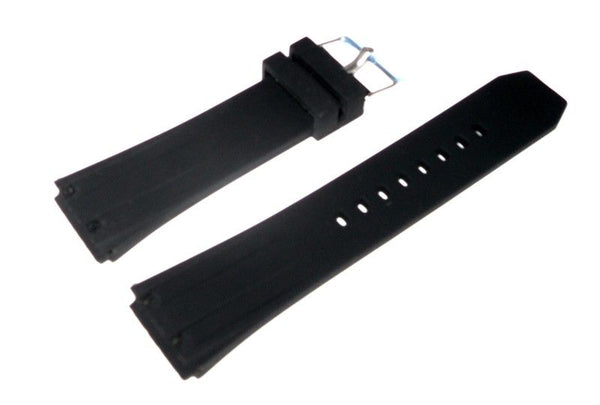 Special fitting 24mm Silicon Rubber Watch Band Black - Universal Jewelers & Watch Tools Inc. 